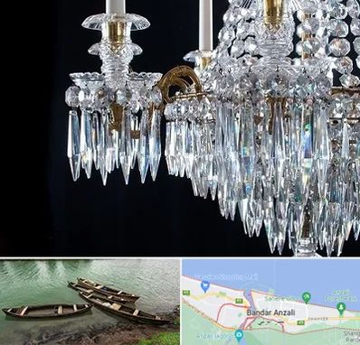 لوستر فروشی در بندر انزلی