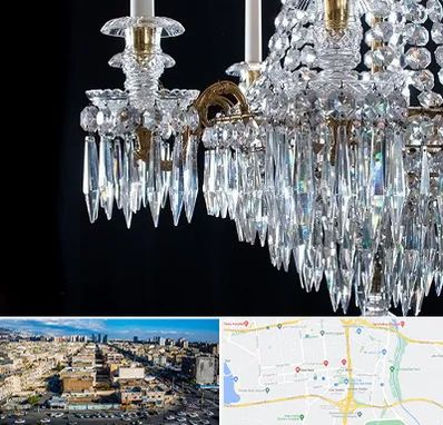 لوستر فروشی در شهرک راه آهن