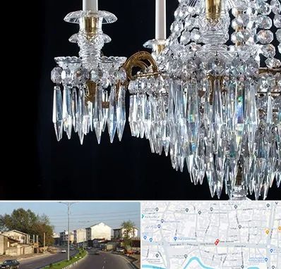 لوستر فروشی در ضیابری رشت