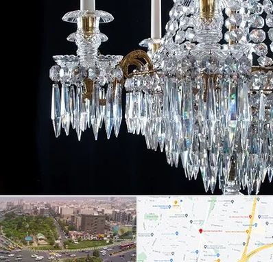 لوستر فروشی در آیت الله کاشانی 