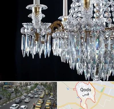 لوستر فروشی در شهر قدس