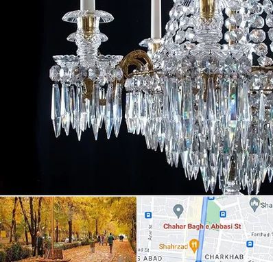 لوستر فروشی در چهارباغ اصفهان