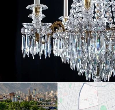 لوستر فروشی در جمشیدیه