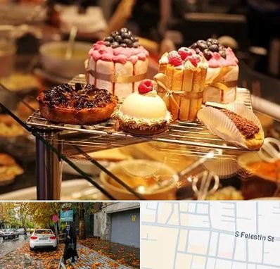 شیرینی فروشی در خیابان فلسطین