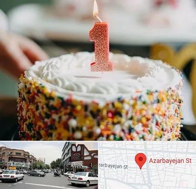 قنادی کیک تولد در خیابان آذربایجان