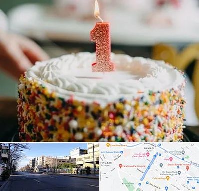 قنادی کیک تولد در خیابان ملاصدرا شیراز