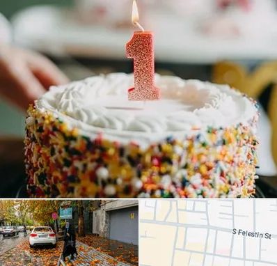 قنادی کیک تولد در خیابان فلسطین