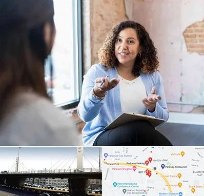 روانشناس خانم در پارک وی 