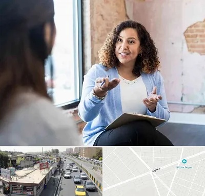 روانشناس خانم در خیابان دماوند