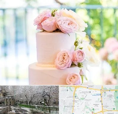 قنادی کیک عروسی در باغ فیض