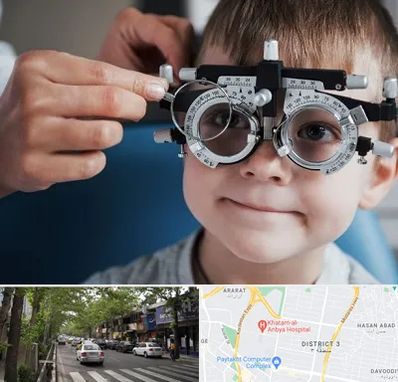 چشم پزشک اطفال در ظفر 