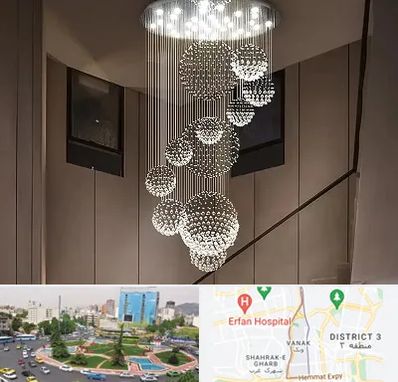 مرکز پخش لوستر در ونک 