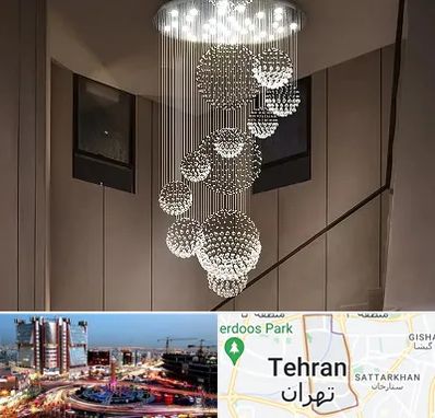 مرکز پخش لوستر در صادقیه 