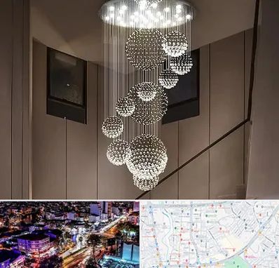 مرکز پخش لوستر در منظریه رشت