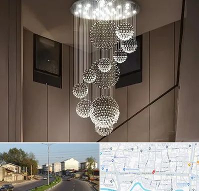 مرکز پخش لوستر در ضیابری رشت