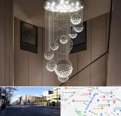 مرکز پخش لوستر در خیابان ملاصدرا شیراز