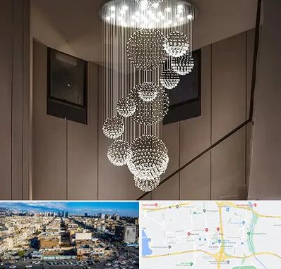 مرکز پخش لوستر در شهرک راه آهن