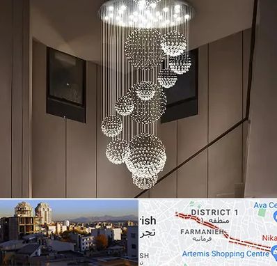 مرکز پخش لوستر در فرمانیه 