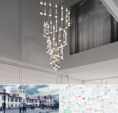 مرکز خرید و فروش لوستر در میدان شهرداری رشت