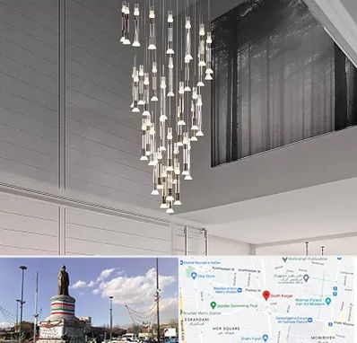 مرکز خرید و فروش لوستر در کارگر جنوبی 