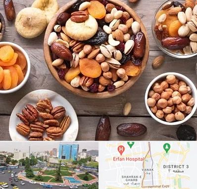 آجیل فروشی در ونک تهران