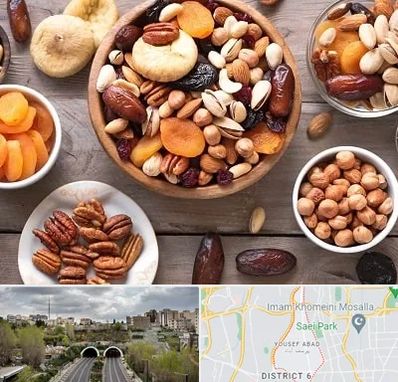 آجیل فروشی در یوسف آباد