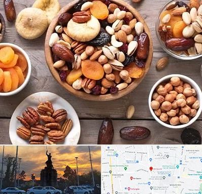 آجیل فروشی در میدان حر