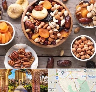 آجیل فروشی در شهر ری