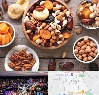 آجیل فروشی در گلسار رشت