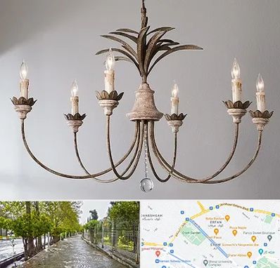 کارگاه لوستر سازی در خیابان ارم شیراز