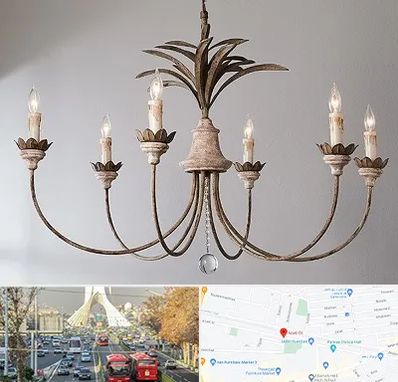 کارگاه لوستر سازی در خیابان آزادی 