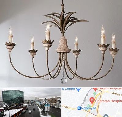 کارگاه لوستر سازی در اقدسیه 