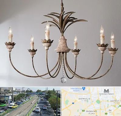 کارگاه لوستر سازی در جنوب تهران 