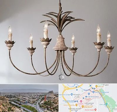 کارگاه لوستر سازی در معالی آباد شیراز