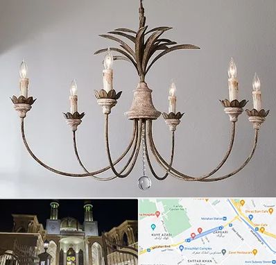 کارگاه لوستر سازی در زرگری شیراز