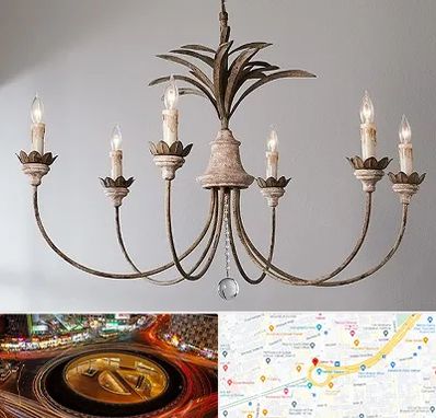 کارگاه لوستر سازی در میدان ولیعصر 