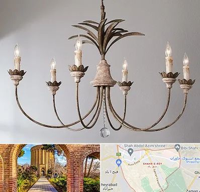 کارگاه لوستر سازی در شهر ری