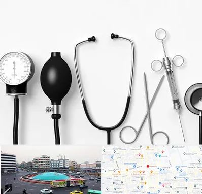 شرکت تجهیزات پزشکی در میدان انقلاب 