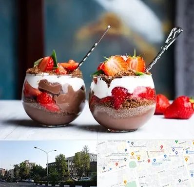 دسر فروشی در میدان کاج 