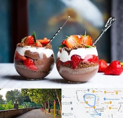 دسر فروشی در فلکه گاز رشت