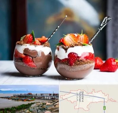 دسر فروشی در بندر ترکمن