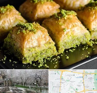 باقلوا ترکی در باغ فیض