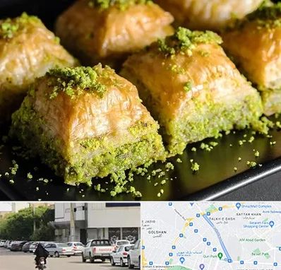 باقلوا ترکی در قدوسی شرقی شیراز