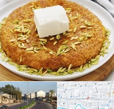 کنافه در ضیابری رشت