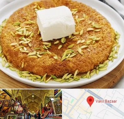 کنافه در بازار وکیل شیراز