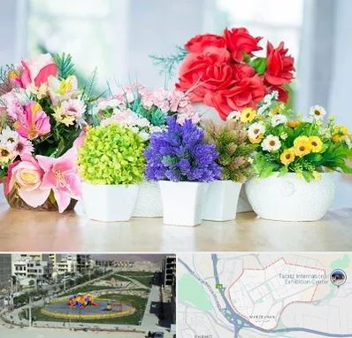 گل مصنوعی در مرزداران تبریز