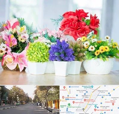 گل مصنوعی در شریعتی 