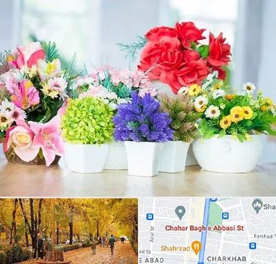 گل مصنوعی در چهارباغ اصفهان