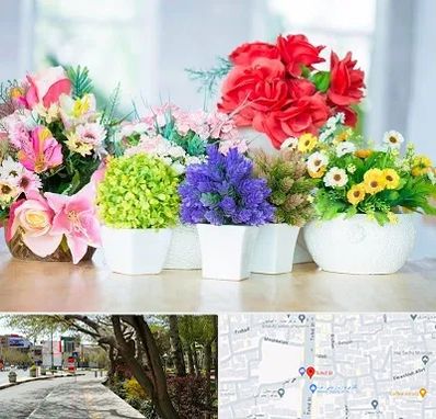 گل مصنوعی در خیابان توحید اصفهان