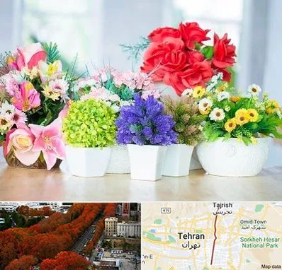 گل مصنوعی در ولیعصر 